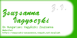 zsuzsanna vagyoczki business card