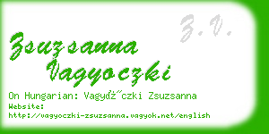 zsuzsanna vagyoczki business card